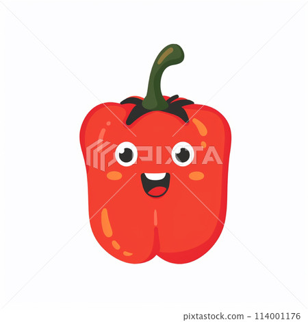 Pepper cute image with eyes and smile 114001176