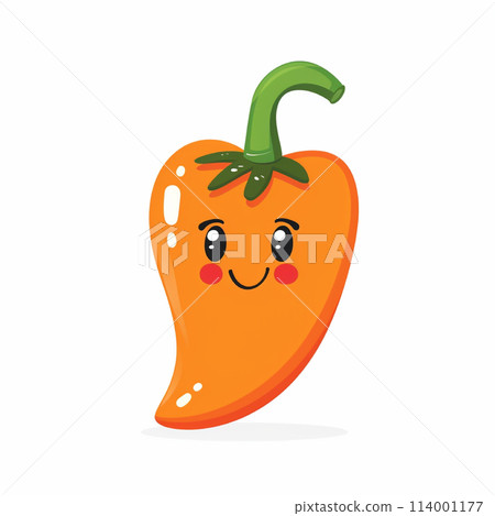 Pepper cute image with eyes and smile 114001177