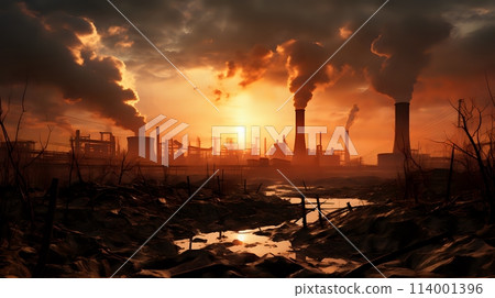 The message is about the consequences of pollution and the destr 114001396