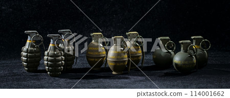 美軍手榴彈M26檸檬Mk2鳳梨M67蘋果美國手榴彈 114001662