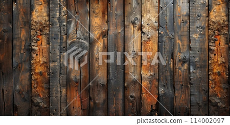 Brown wood texture. Top view. 114002097