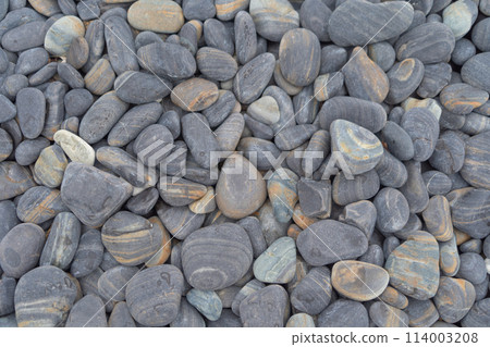 Granite gravel stone rocks flooring pattern surface texture. Close-up of exterior material for design decoration background. Rubble Granite gravel stone rocks flooring pattern surface texture. Close-up of exterior material for design decoration background. Rubble 114003208