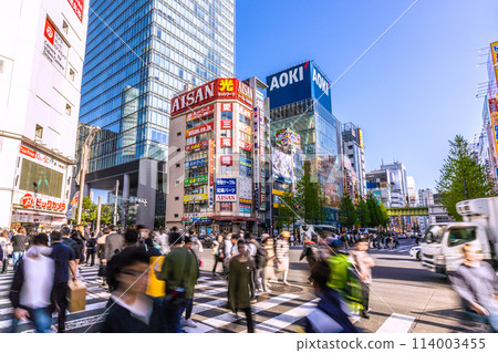 日本東京市容四月 - 入境旅遊復甦...繁華的東京、秋葉原等景觀... = 19日 114003455