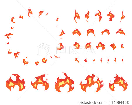火焰效果插畫素材集 114004408