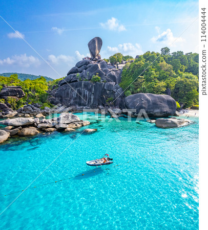 Aerial view of Similan island in Phang Nga, Thailand Aerial view of Similan island in Phang Nga, Thailand 114004444