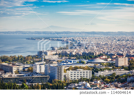 Thessaloniki aerial panoramic view 114004614