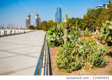 Baku boulevard, Caspian sea 114004642