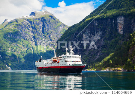 Geiranger at Geirangerfjord, Norway 114004699