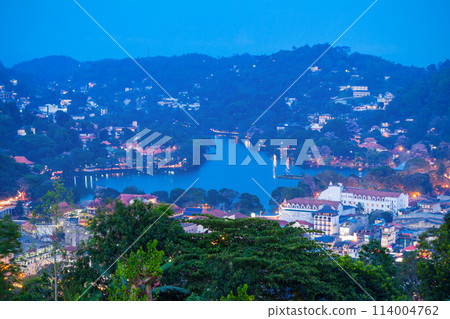 Kandy aerial panoramic view 114004762