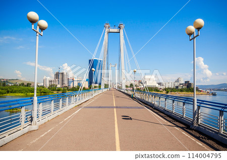 Vynogradovskiy Bridge in Krasnoyarsk Vynogradovskiy Bridge in Krasnoyarsk 114004795