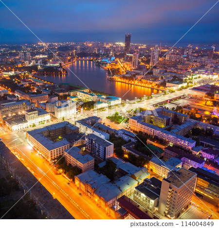 Yekaterinburg aerial panoramic view 114004849