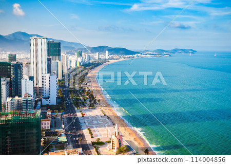 Nha Trang skyline aerial view 114004856