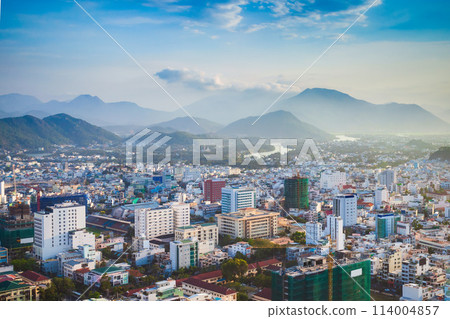 Nha Trang skyline aerial view 114004857