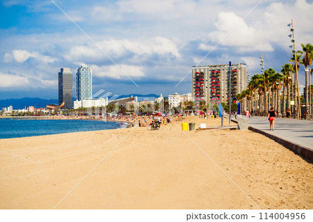 Playa Barceloneta city beach, Barcelona Playa Barceloneta city beach, Barcelona 114004956