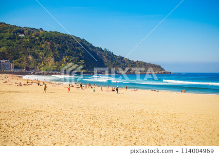 San Sebastian city beach, Spain 114004969