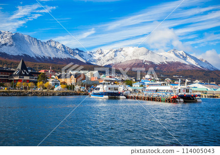 Ushuaia aerial view, Argentina 114005043