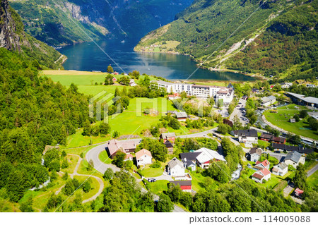 Geiranger at Geirangerfjord, Norway Geiranger at Geirangerfjord, Norway 114005088