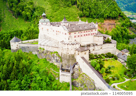 Hohenwerfen Castle aerial view 114005095