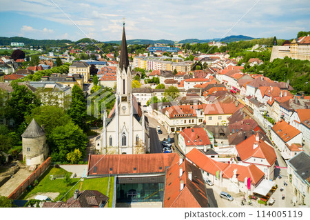 Melk Monastery aerial view Melk Monastery aerial view 114005119