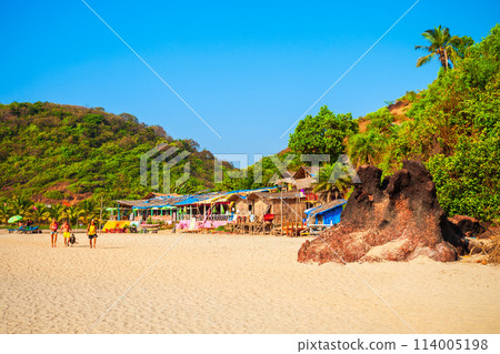 Beauty sand beach in Arambol, Goa Beauty sand beach in Arambol, Goa 114005198