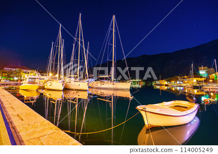 Yachts and boats in Kotor port Yachts and boats in Kotor port 114005249