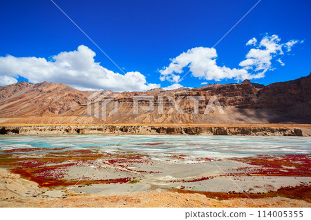 Manali to Leh mountain landscape, Himalayas 114005355