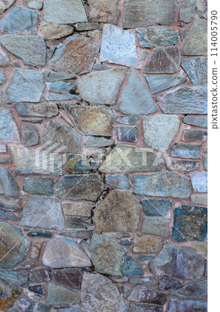 Background of brown-gray stone wall . Pattern of slate wall texture and background 2 Background of brown-gray stone wall . Pattern of slate wall texture and background 2 114005790