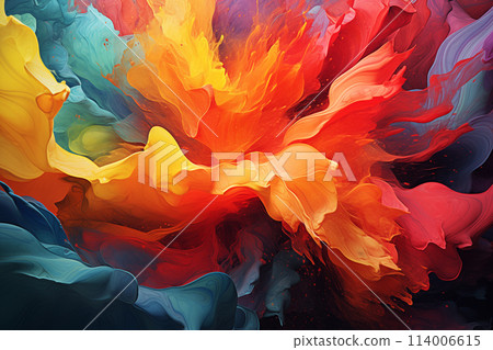 bright colors abstract background by Generative AI 114006615