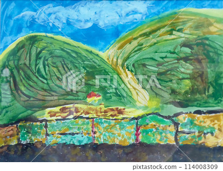 Green rolling hills of South Reward 114008309