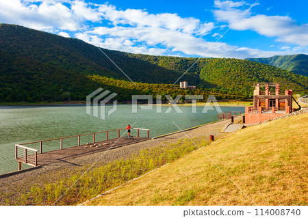 Beauty lake in Kakheti region, Georgia 114008740