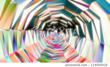 3d illustration of abstract geometric composition,digital artwork for creative graphic design. 114008929