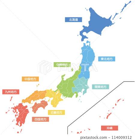 Map of Japan Map of Japan 114009312