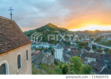 View of the city of Baden, Switzerland from Stein Castle View of the city of Baden, Switzerland from Stein Castle 114009479