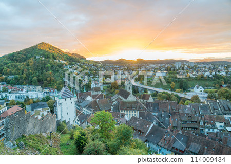 View of the city of Baden, Switzerland from Stein Castle View of the city of Baden, Switzerland from Stein Castle 114009484