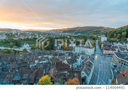View of the city of Baden, Switzerland from Stein Castle View of the city of Baden, Switzerland from Stein Castle 114009491