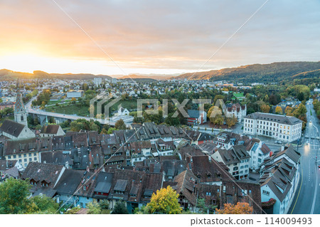 View of the city of Baden, Switzerland from Stein Castle View of the city of Baden, Switzerland from Stein Castle 114009493