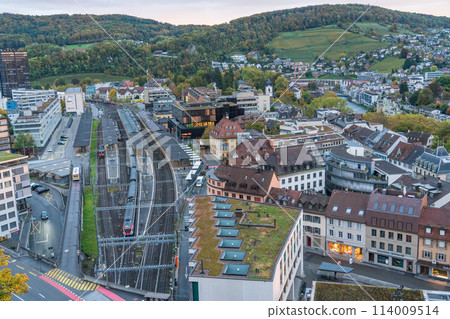 View of the city of Baden, Switzerland from Stein Castle View of the city of Baden, Switzerland from Stein Castle 114009514