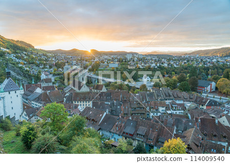 View of the city of Baden, Switzerland from Stein Castle View of the city of Baden, Switzerland from Stein Castle 114009540