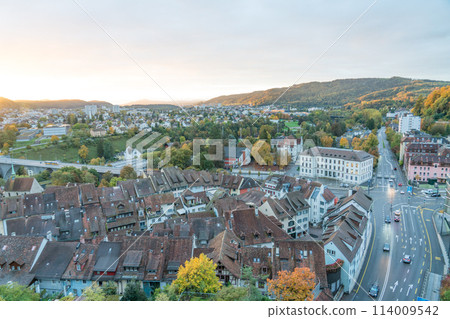 View of the city of Baden, Switzerland from Stein Castle View of the city of Baden, Switzerland from Stein Castle 114009542