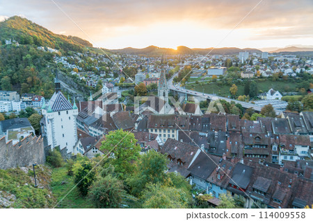 View of the city of Baden, Switzerland from Stein Castle View of the city of Baden, Switzerland from Stein Castle 114009558