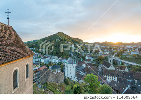 View of the city of Baden, Switzerland from Stein Castle View of the city of Baden, Switzerland from Stein Castle 114009564