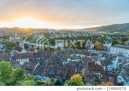 View of the city of Baden, Switzerland from Stein Castle View of the city of Baden, Switzerland from Stein Castle 114009578