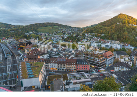 View of the city of Baden, Switzerland from Stein Castle View of the city of Baden, Switzerland from Stein Castle 114009581