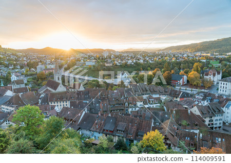View of the city of Baden, Switzerland from Stein Castle View of the city of Baden, Switzerland from Stein Castle 114009591