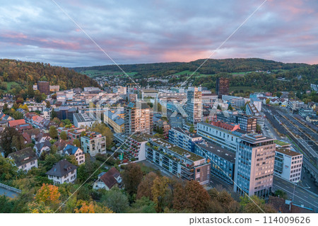 View of the city of Baden, Switzerland from Stein Castle View of the city of Baden, Switzerland from Stein Castle 114009626