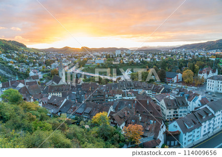 View of the city of Baden, Switzerland from Stein Castle View of the city of Baden, Switzerland from Stein Castle 114009656