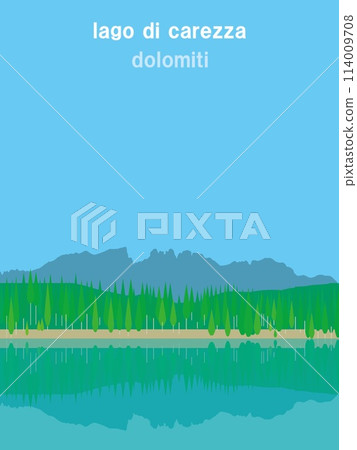 Lake Carezza, Dolomites, Italy 114009708
