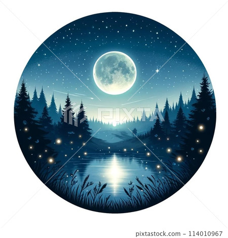 林中可見月的森林 114010967