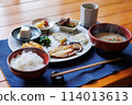 Delicious traditional Japanese breakfast 114013613