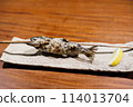 Delicious salted fish skewers 114013704